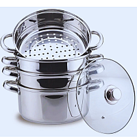 Пароварка - Мантоварка з нержавіючої сталі 8,2 л. 28 см. Bohmann BH 3219