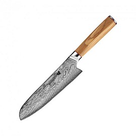 Ніж санток Damascus DK-OK 4004 olivewood handle