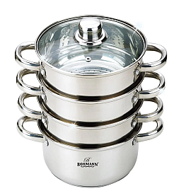 Пароварка - Мантоварка из нержавеющей стали 5 л. 24 см. Bohmann BH 3217