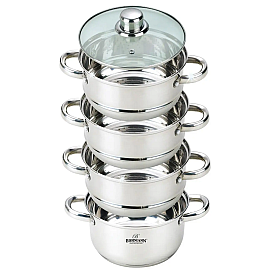 Пароварка - Мантоварка из нержавеющей стали  6,5 л. 26 см. Bohmann BH 3218