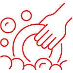 Чаша для миття посуду із сушильним піддоном