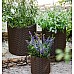 Горшок для цветов Keter (Израиль) Cylinder Planter Large коричневый