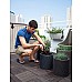 Горшок для цветов Keter (Израиль) Cylinder Planter Large коричневый