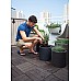 Горшок для цветов Keter (Израиль) Cylinder Planter Small серый