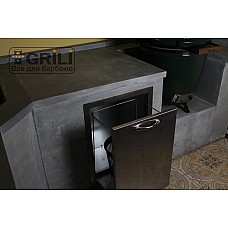 Встроенный выездной контейнер из нержавеющей стали ТМ Grilli