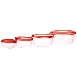 Набір круглих контейнерів для зберігання продуктів Helfer 45-169-010