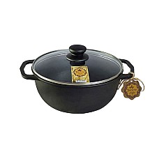 Каструля чавунна 2 л. Maysternya Т401С3 з скляною кришкою