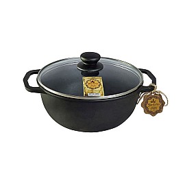 Каструля чавунна 3 л. Maysternya Т402С3 з скляною кришкою