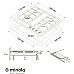 Поверхность газовая на металле Minola MGM 61221 WH