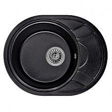 Мойка кухонная гранитная Minola MOG 71145-58 Антрацит (металлик)