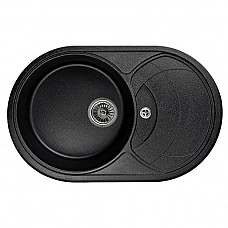 Мойка кухонная гранитная Minola MOG 71160-78 Антрацит (металлик)