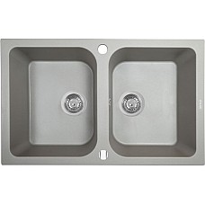 Мойка кухонная гранитная Perfelli CELINE PGC 2081-76 GREY METALLIC
