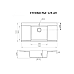 Мойка кухонная гранитная Perfelli ETERNO PGE 125-96 LIGHT BEIGE