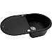 Мойка кухонная гранитная Perfelli IZETTA OGI 1141-78 BLACK METALLIC