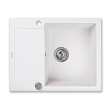 Мойка кухонная гранитная Perfelli LINEA PGL 134-60 WHITE