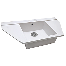 Мойка кухонная гранитная Perfelli MAJESTIC TGM 125-96  WHITE