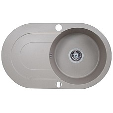 Мойка кухонная гранитная Perfelli ORVIETTO OGO 1114-78 GREY METALLIC