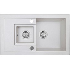 Мойка кухонная гранитная Perfelli PIERRA PGP 536-78  WHITE