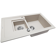 Мойка кухонная гранитная Perfelli PIERRA PGP 536-78 LIGHT BEIGE Мойка кухонная гранитная Perfelli PIERRA PGP 536-78 LIGHT BEIGE