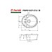 Мойка кухонная гранитная Perfelli PRIMO OGP 1351-58 GREY METALLIC