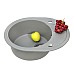 Мойка кухонная гранитная Perfelli PRIMO OGP 1351-58 GREY METALLIC