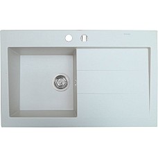 Мойка кухонная гранитная Perfelli SOLO PGS 118-80  WHITE