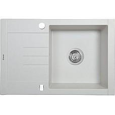 Мойка кухонная гранитная Perfelli TINO PGT 134-66 WHITE