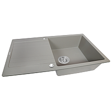 Мойка кухонная гранитная Perfelli VILLA PGV 1141-86 GREY METALLIC
