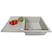 Мойка кухонная гранитная Perfelli VILLA PGV 1141-86 GREY METALLIC