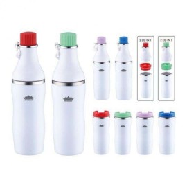 Термос-термокружка 0,38 л. 2 в 1 Peterhof  PH-12422 violet