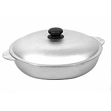 Жаровня с крышкой мелкая Силумин (Украина) Жаровня с крышкой мелкая Силумин (Украина)