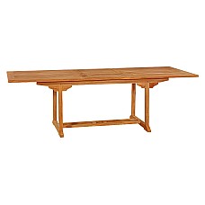 Тиковый стол раскладной прямоугольный TE-180T