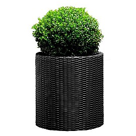 Горшок для цветов Keter (Израиль) Cylinder Planter Large серый