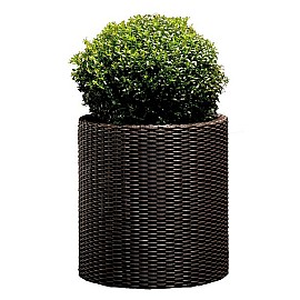 Горшок для цветов Keter (Израиль) Cylinder Planter Large коричневый