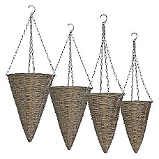 Набор горшков для цветов лоза Mica Decorations (Голландия) серый