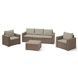 Комплект садовой мебели Allibert (Голландия) California 3 seater беж