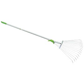 Грабли веерные с металлической ручкой Verdemax (Италия) 120 см