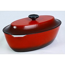 Гусятница Силумин (Украина) с жаростойкой ручкой крышки, 3 л