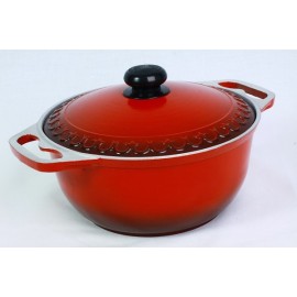 Кастрюля  с высокой крышкой (с орнаментом) Силумин (Украина) Азиатка 2-л