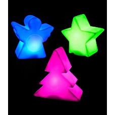 Комплект фигурок из 3-х Luca Lighting (Голландия), елка звезда ангел