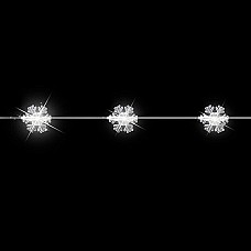 Гирлянда Luca Lighting (Голландия) "Снежинка" желтый, 2.2 м