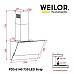 Вытяжка Weilor PDS 6140 BL 750 LED strip