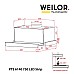 Вытяжка Weilor PTS 6140 WH 750 LED strip
