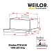 Вытяжка Weilor Slimline PTM 6230 SS 1000 LED strip