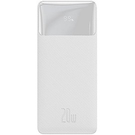 УМБ Baseus Bipow 30000mAh PD 20W USB-C 2 x USB QC 3.0 White (PPDML-N02)