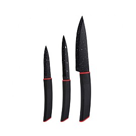 Набір ножів із покриттям Bergner Simanto Black (BG-1151-BK)