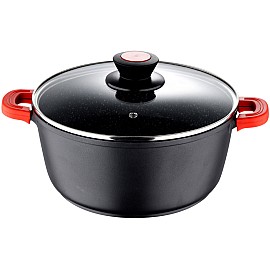 Каструля з кришкою Bergner Chroma, 20 см (BG-30114-BK)