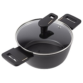 Каструля з кришкою Bergner Copper, 20 см (BG-30293-BK)