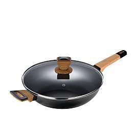 Сотейник з кришкою Bergner Earth black, 28 см (BG-34628-BK)