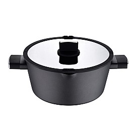 Каструля з кришкою Bergner Ion, 6 л (BG-35802-BK)